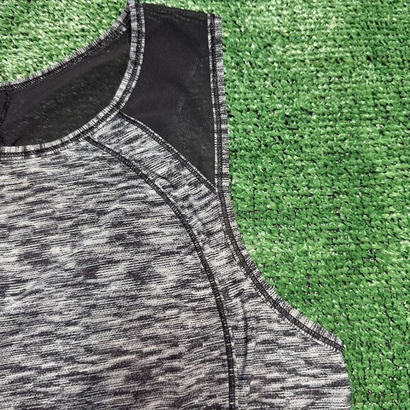 Lululemon Splatter Heather Black  Sculpt Tank Top Lightweight Yoga Tunic Size 8 - Picture 4 of 13